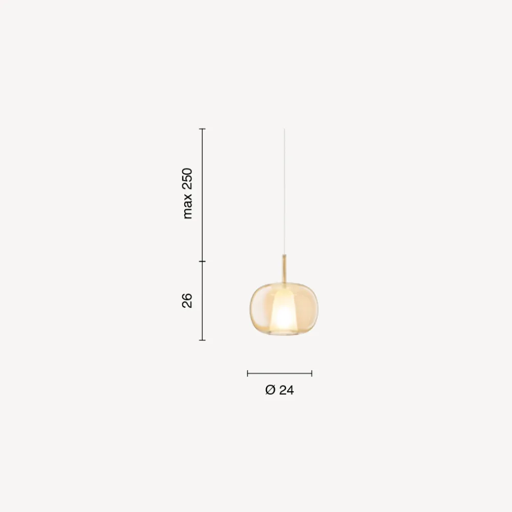 Viadurini Lighting Moderne Pendelleuchten-Doppelschichtige Pendelleuchte aus mundgeblasenem Glas Made in Italy - Trilly