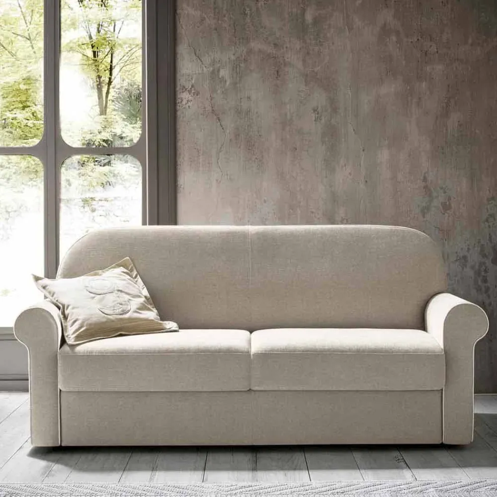 Viadurini Italian Sofas Moderne Schlafsofas-Doppelschlafsofa aus Designstoff Made in Italy - Anemone