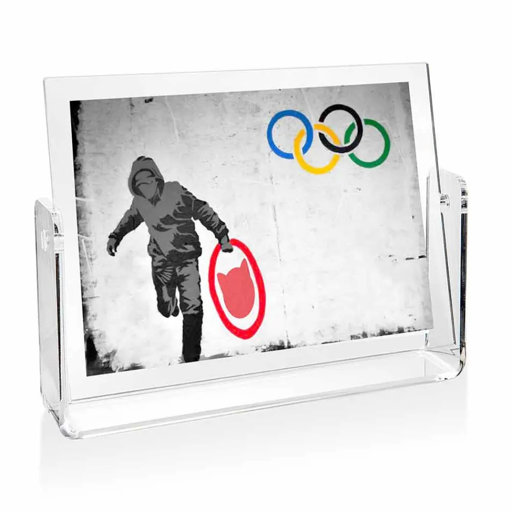 Viadurini Decor Bilderrahmen-Doppelseitiger Fotorahmen in transparentem Plexiglas-Schwenkdesign 2 Stück - Miky