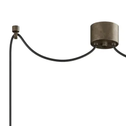 Viadurini Lighting Designer Pendelleuchten-Doppelte Pendelleuchte aus Eisen und Glas, hergestellt in Italien – Cloudy