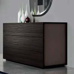 Viadurini Night Design Schlafzimmer Komplett-Doppelzimmer mit 5 Elementen Made in Italy Möbel - Scampia