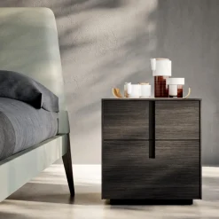 Viadurini Night Design Schlafzimmer Komplett-Doppelzimmer mit 6 Elementen Moderner Stil Made in Italy - Octavia