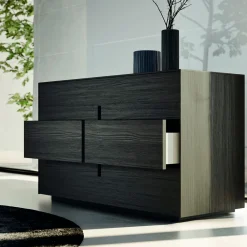 Viadurini Night Design Schlafzimmer Komplett-Doppelzimmer mit 6 Elementen Moderner Stil Made in Italy - Octavia