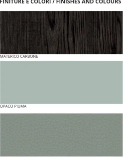 Viadurini Night Design Schlafzimmer Komplett-Doppelzimmer mit 6 Elementen Moderner Stil Made in Italy - Octavia