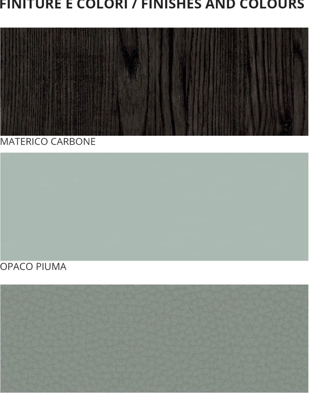 Viadurini Night Design Schlafzimmer Komplett-Doppelzimmer mit 6 Elementen Moderner Stil Made in Italy - Octavia