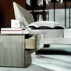 Viadurini Night Design Schlafzimmer Komplett-Doppelzimmer mit 4 Elementen Made in Italy Möbel - Lucania