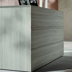 Viadurini Night Design Schlafzimmer Komplett-Doppelzimmer mit 4 Elementen Made in Italy Möbel - Lucania