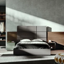 Viadurini Night Design Schlafzimmer Komplett-Doppelzimmer mit 5 Luxuselementen Made in Italy - Emerald