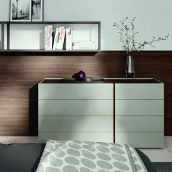 Viadurini Night Design Schlafzimmer Komplett-Doppelzimmer mit 5 Luxuselementen Made in Italy - Emerald