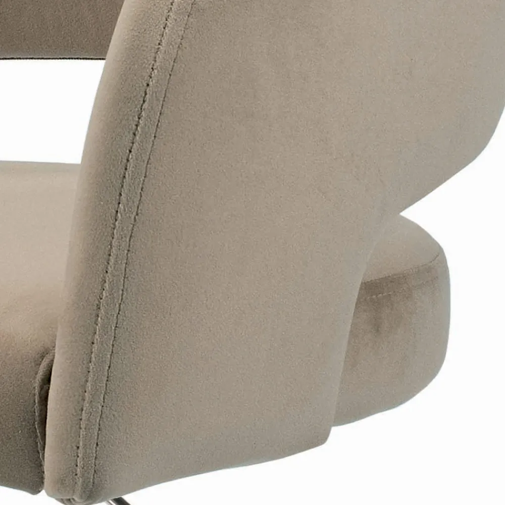 Viadurini Living Küchenhocker-Dreh- und höhenverstellbarer Hocker aus Samt und Stahl – Alassio