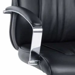 Viadurini Living Bürosessel-Drehbarer Bürosessel aus Leder und Metall - Virone