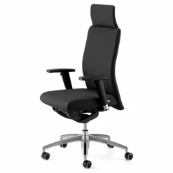 Viadurini Living Bürosessel-Drehbarer ergonomischer Design-Bürosessel mit Armlehnen und Kopfstütze - Romolo