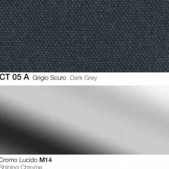 Viadurini Living Küchenhocker-Drehbarer Hocker aus Stoff und Stahl mit Gasfeder Made in Italy - Marchesi