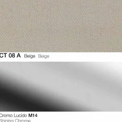 Viadurini Living Küchenhocker-Drehbarer Hocker aus Stoff und Stahl mit Gasfeder Made in Italy - Marchesi