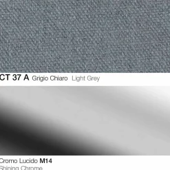 Viadurini Living Küchenhocker-Drehbarer Hocker aus Stoff und Stahl mit Gasfeder Made in Italy - Marchesi