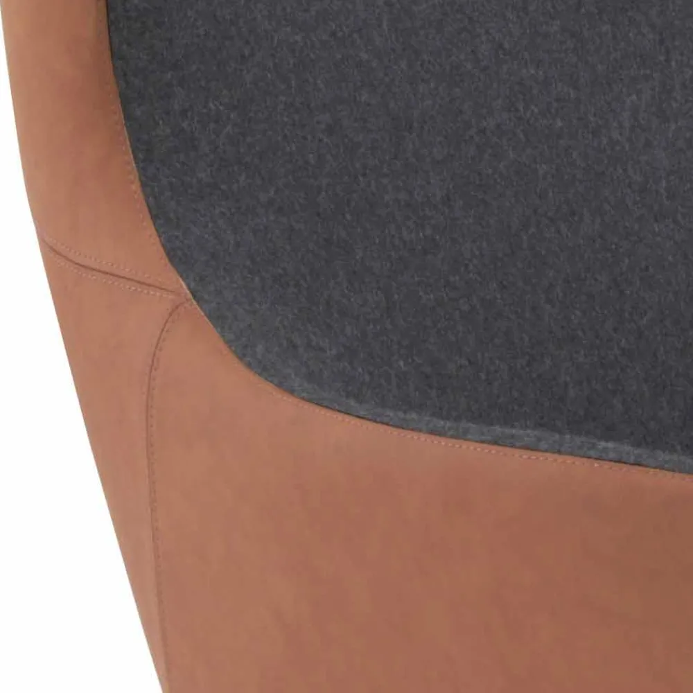 Viadurini Living Moderne Sessel-Drehbarer Ledersessel mit Holzgestell Made in Italy - Butterfly