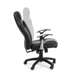 Viadurini Living Bürosessel-Drehbarer verstellbarer Bürosessel aus Kunstleder und Nylon 2 Farben - Saronno