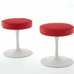 Viadurini Living Barhocker-Drehhocker aus lackiertem Aluminium mit Ledersitz Made in Italy - Dacia