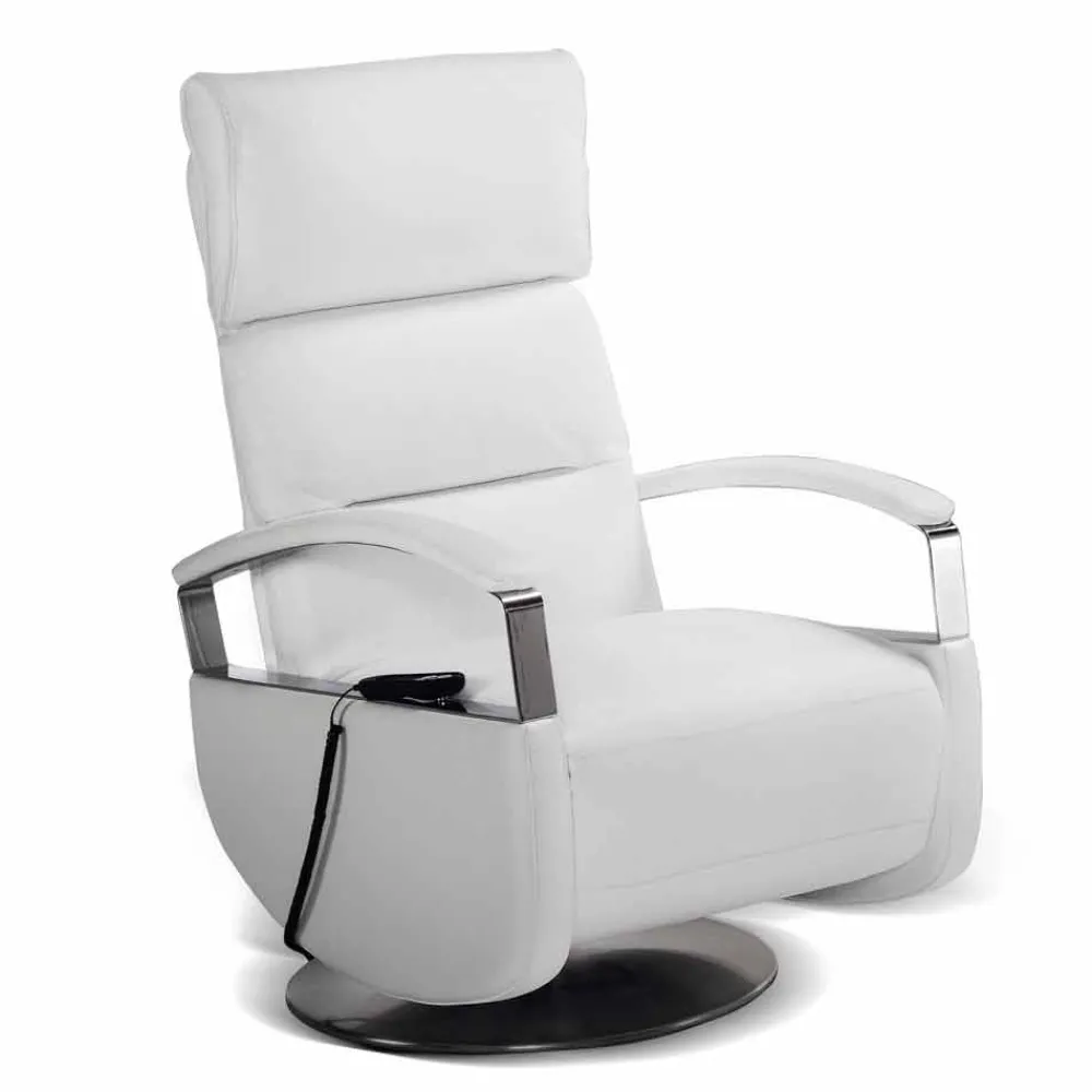 Stile Relax Aufstehsessel Und Massagesessel-Drehsessel, 2 Motoren modernes Design made in Italy Cassia