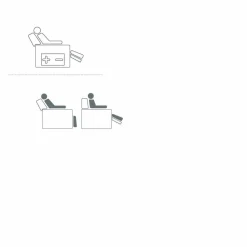 Stile Relax Aufstehsessel Und Massagesessel-Drehsessel, 2 Motoren modernes Design made in Italy Cassia