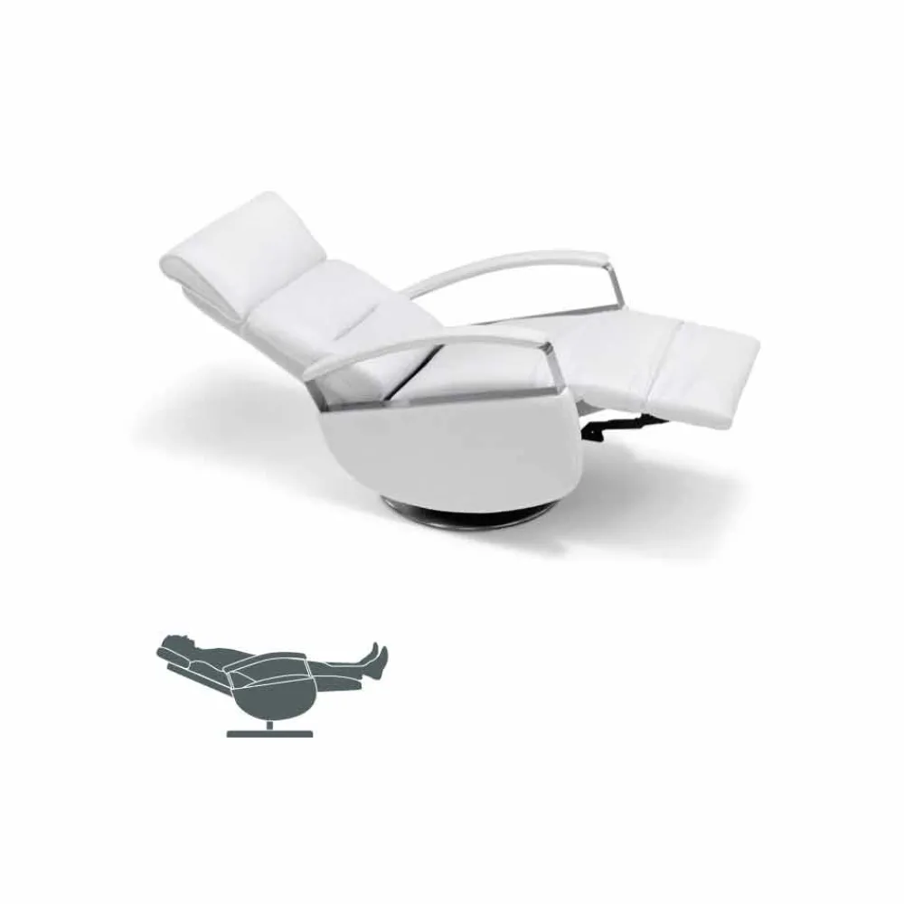 Stile Relax Aufstehsessel Und Massagesessel-Drehsessel, 2 Motoren modernes Design made in Italy Cassia