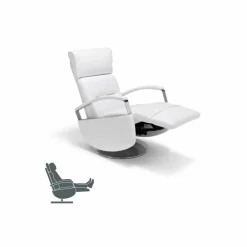 Stile Relax Aufstehsessel Und Massagesessel-Drehsessel, 2 Motoren modernes Design made in Italy Cassia