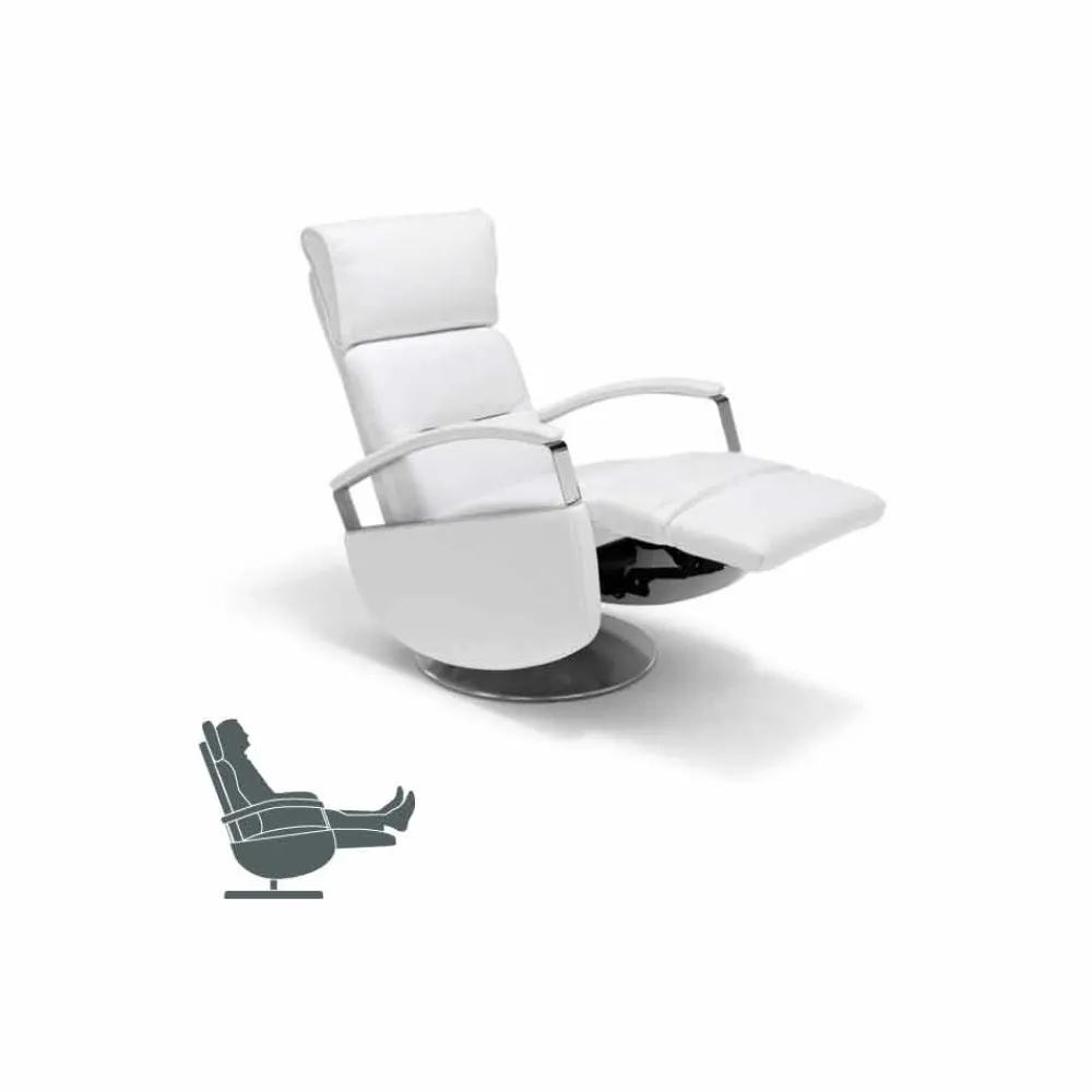 Stile Relax Aufstehsessel Und Massagesessel-Drehsessel, 2 Motoren modernes Design made in Italy Cassia