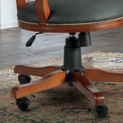 Viadurini Classic Bürosessel-Drehsessel mit Bezug aus luxuriösem Kunstleder Made in Italy - Brigitte