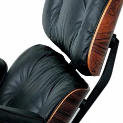 Viadurini Living Moderne Sessel-Drehsessel mit Lederbezug und Fußstütze Made in Italy - Maestrale