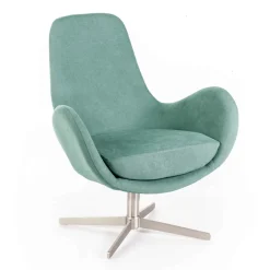 Viadurini Living Moderne Sessel-Drehsessel mit Metallgestell und Stoffsitz – Sereno