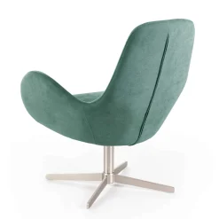 Viadurini Living Moderne Sessel-Drehsessel mit Metallgestell und Stoffsitz – Sereno