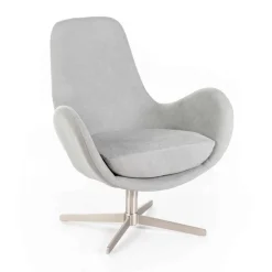 Viadurini Living Moderne Sessel-Drehsessel mit Metallgestell und Stoffsitz – Sereno