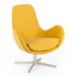 Viadurini Living Moderne Sessel-Drehsessel mit Metallgestell und Stoffsitz – Sereno