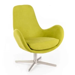 Viadurini Living Moderne Sessel-Drehsessel mit Metallgestell und Stoffsitz – Sereno