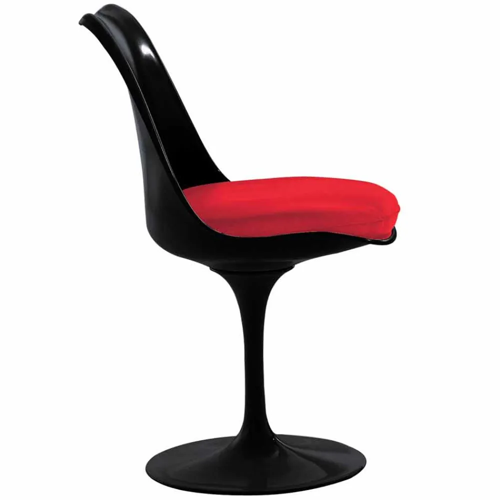 Viadurini Living Moderne Stühle-Drehstuhl aus lackiertem Aluminium mit Ledersitz Made in Italy - Cabiria