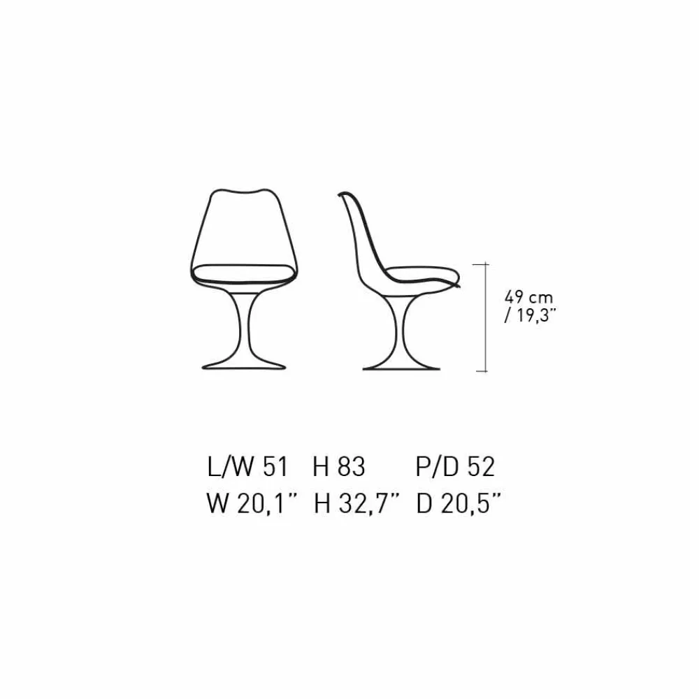 Viadurini Living Moderne Stühle-Drehstuhl aus lackiertem Aluminium mit Ledersitz Made in Italy - Cabiria