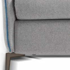 Stile Relax Moderne Sofas-Dreisitzer-Sofa maxi L205cm modernes Design aus Kunstleder/Stoff Erica