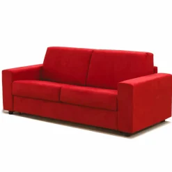 Stile Relax Moderne Sofas-Dreisitzer-Sofa modernes Design aus Kunstleder/Stoff made Italy Mora
