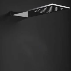 Viadurini Taps Duschköpfe-Duschkopf aus Edelstahl mit Regenstrahl Made in Italy - Fiordo