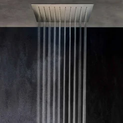 Viadurini Taps Duschköpfe-Duschkopf mit quadratischer Decke aus Stahl Made in Italy - Stärke