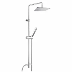 Viadurini Taps Duschsäulen-Duschsäule aus Messing mit Duschkopf und Handbrause in Abs Made in Italy - Lesio