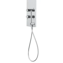 Viadurini Taps Duschsäulen-Duschsäule aus Stahl mit Regenduschkopf Made in Italy - Sailor