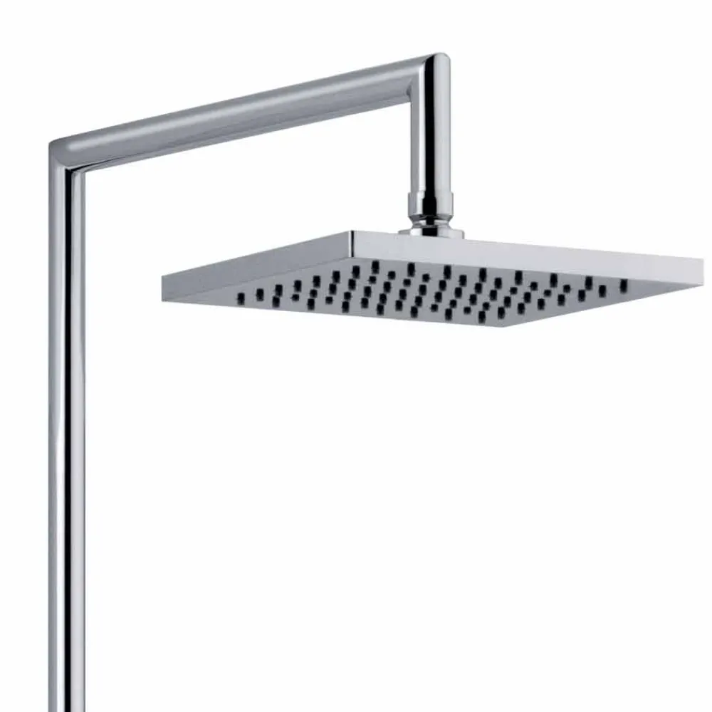 Viadurini Taps Duschsäulen-Duschsäule aus verchromtem Messing mit Duschkopf und flexiblem Schlauch Made in Italy - Cunio