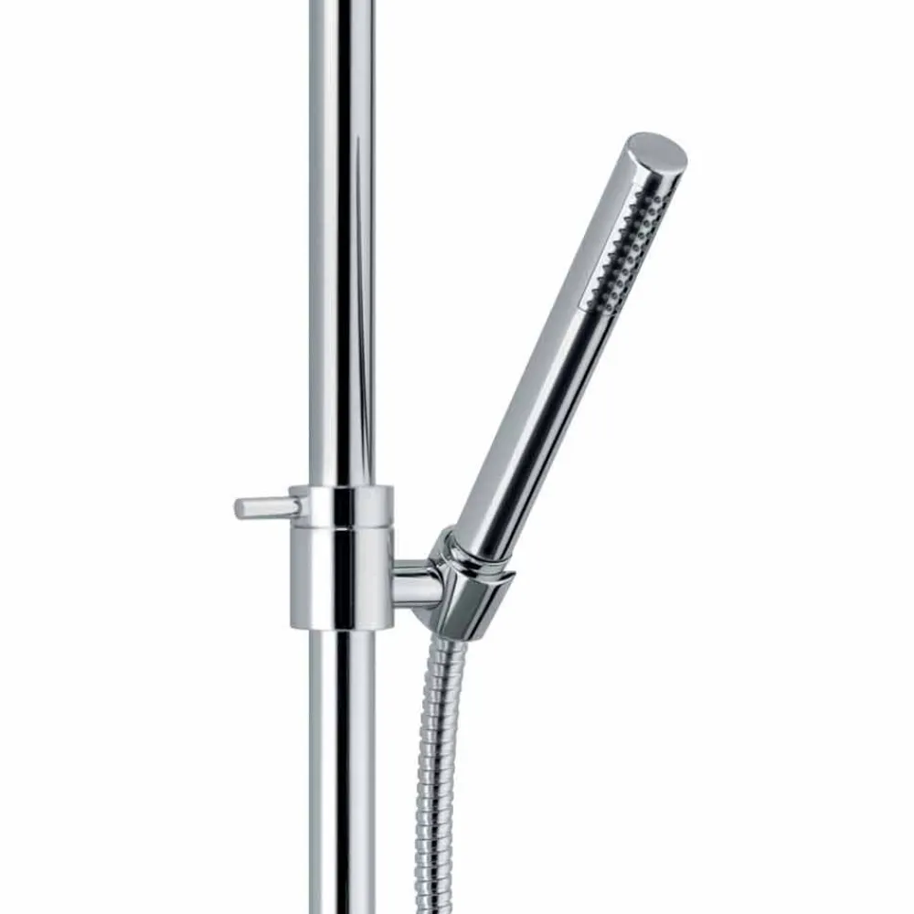 Viadurini Taps Duschsäulen-Duschsäule in quadratischem Design aus verchromtem Messing Made in Italy - Padula