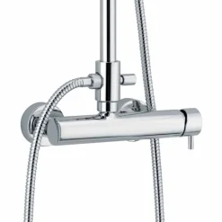 Viadurini Taps Duschsäulen-Duschsäule in quadratischem Design aus verchromtem Messing Made in Italy - Padula