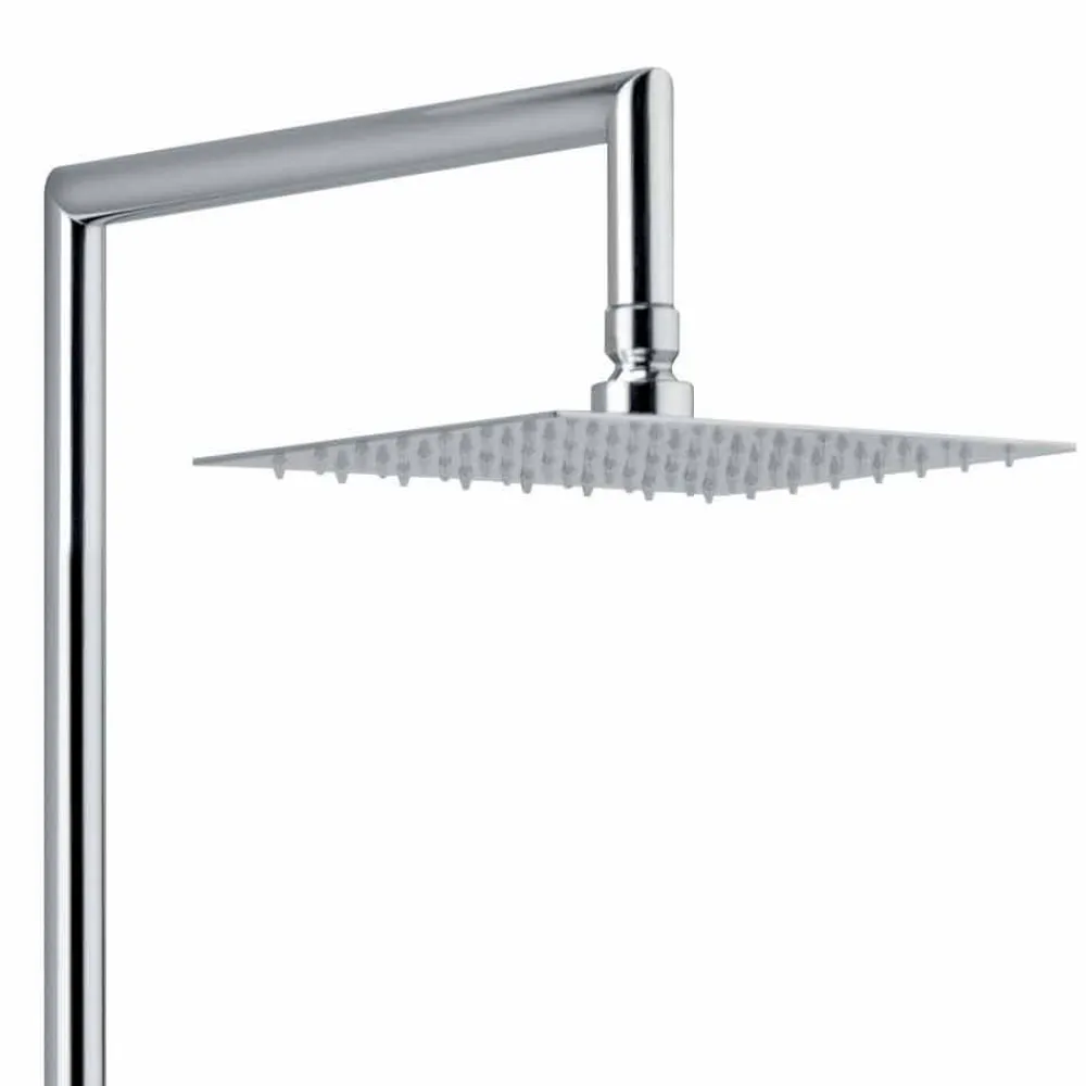 Viadurini Taps Duschsäulen-Duschsäule in quadratischem Design aus verchromtem Messing Made in Italy - Padula