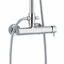 Viadurini Taps Duschsäulen-Duschsäule in quadratischem Design aus verchromtem Messing Made in Italy - Padula