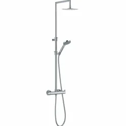 Viadurini Taps Duschsäulen-Duschsäule mit integriertem Umsteller aus verchromtem Messing Made in Italy - Griso