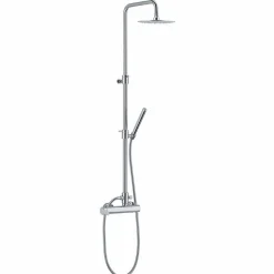 Viadurini Taps Duschsäulen-Duschsäule mit Messing-Einhebelmischer Made in Italy - Padula