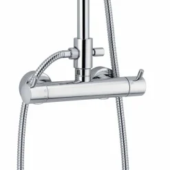 Viadurini Taps Duschsäulen-Duschsäule mit Thermostatmischer aus Messing Made in Italy - Gallo